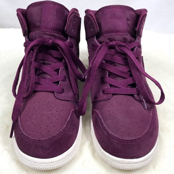 Youth Air Jordan 1 Bordeaux Sail - Picture 2 of 7